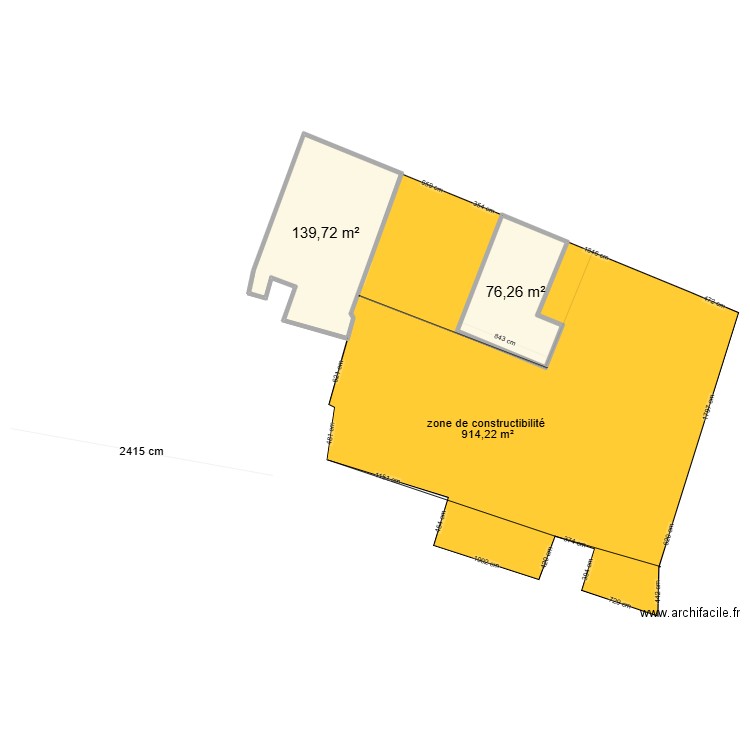 wandignies 1. Plan de 2 pièces et 216 m2