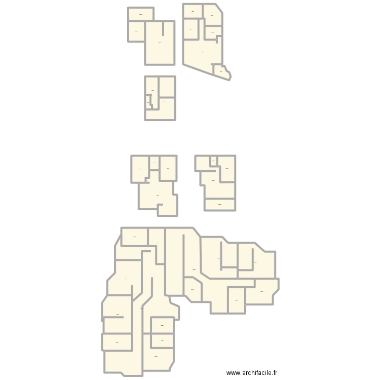 Plan de Test IB Houses.ATL. Plan de 35 pièces et 1507 m2