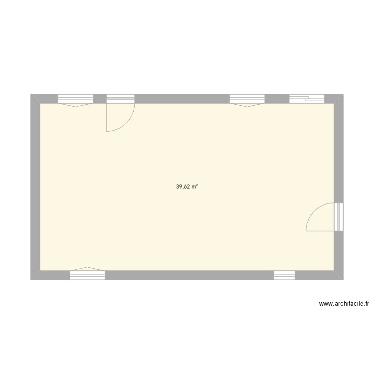 La BERRYSIENNE . Plan de 1 pièce et 40 m2