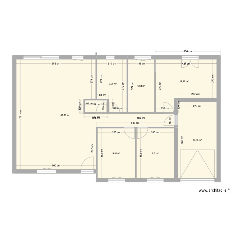 Maison saussenac Modifier. Plan de 7 pièces et 109 m2