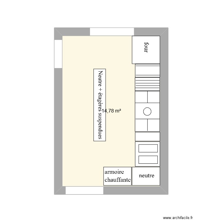 deauville 2. Plan de 1 pièce et 15 m2