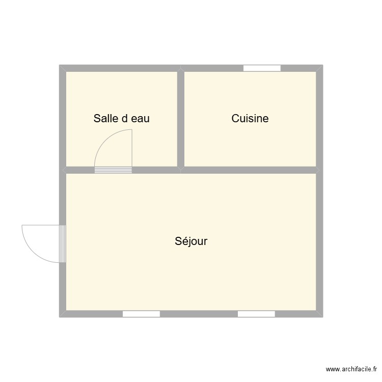 2503 LE BOURDENNEC MASSON. Plan de 3 pièces et 15 m2