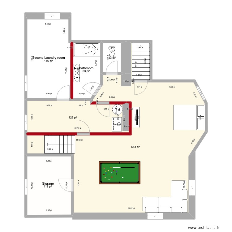 Alden V5. Plan de 51 pièces et 559 m2