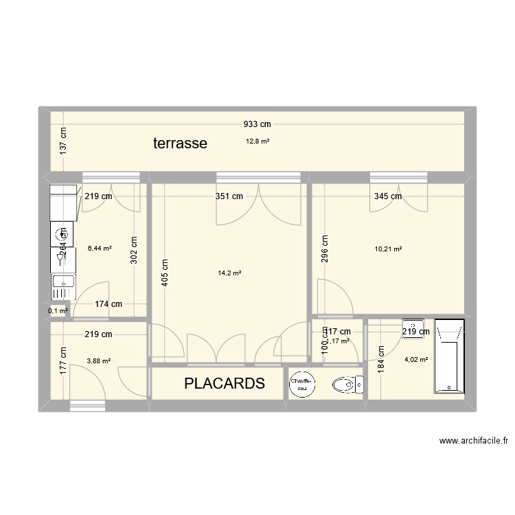 LABRY actuel. Plan de 10 pièces et 56 m2