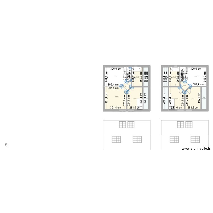 v100. Plan de 20 pièces et 236 m2