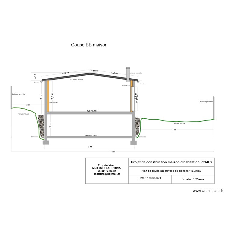 PCMI 3BIS cartouche devis. Plan de 0 pièce et 0 m2