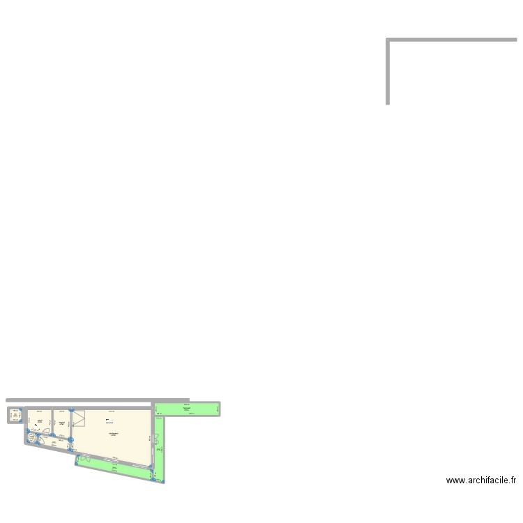 PAILLOU 2. Plan de 9 pièces et 189 m2