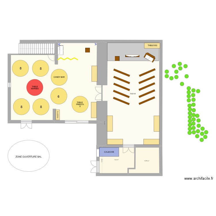 Plan B. Plan de 4 pièces et 213 m2