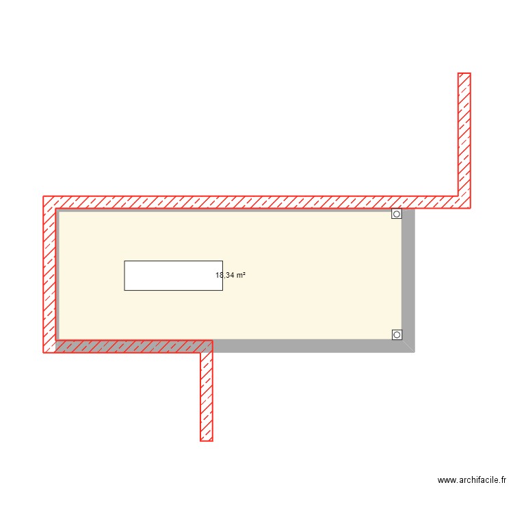 ALSTOR SAS. Plan de 1 pièce et 18 m2