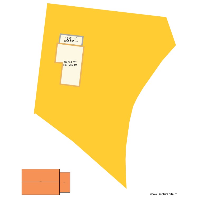 maison 2025. Plan de 4 pièces et 210 m2