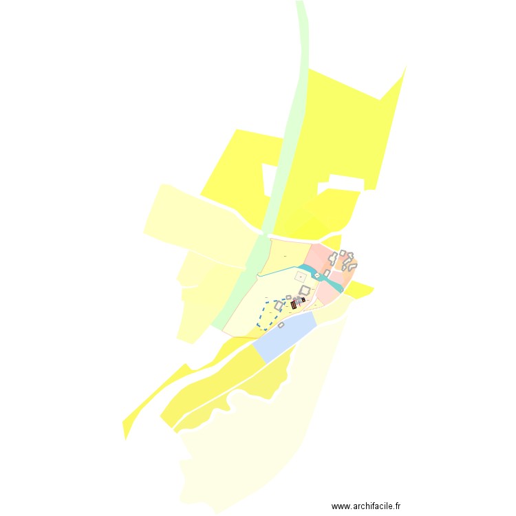 kadastraal 3 voor bouwverg. Plan de 38 pièces et 2607 m2