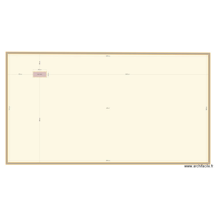 SALLE DES FETES. Plan de 1 pièce et 478 m2