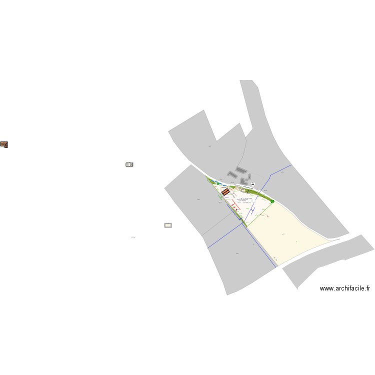 gaugeac 2 plan de masse après2. Plan de 13 pièces et 662 m2