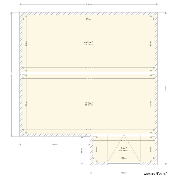 GUILLOT. Plan de 6 pièces et 183 m2