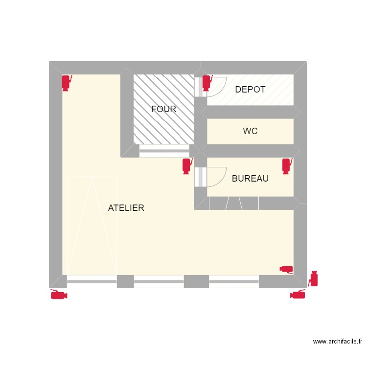 garage sabri. Plan de 5 pièces et 16 m2