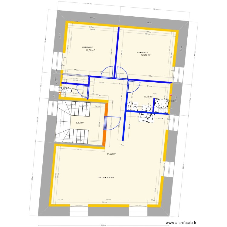 THUONG R+3 revision 3. Plan de 6 pièces et 81 m2