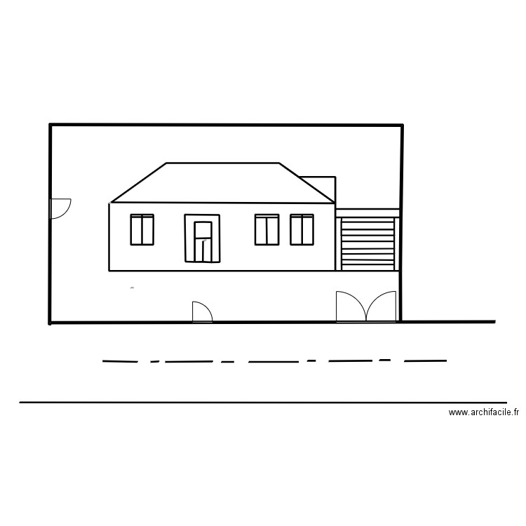 nouveau plan par moi. Plan de 19 pièces et 76 m2