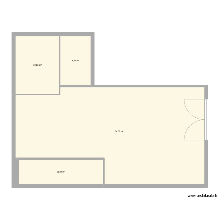 garage csd . Plan de 4 pièces et 118 m2