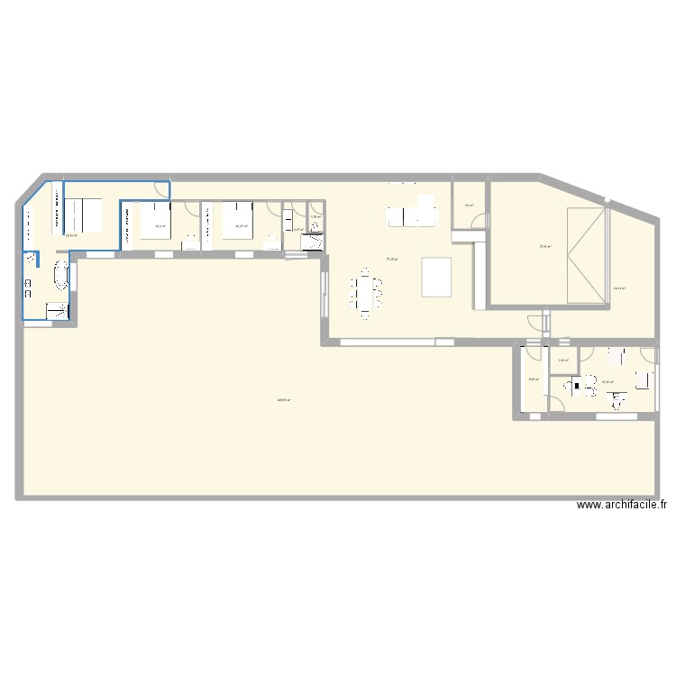 ronziere. Plan de 13 pièces et 516 m2