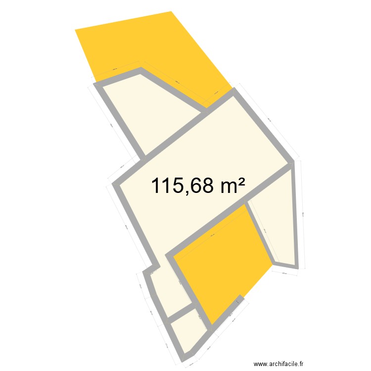 Maison Brandy-bas V1. Plan de 4 pièces et 178 m2