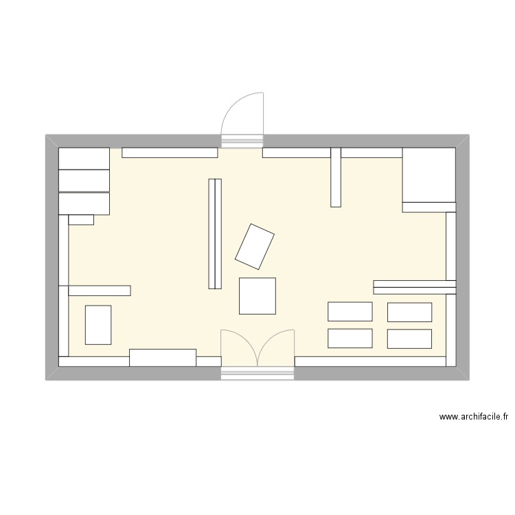 toy. Plan de 1 pièce et 32 m2