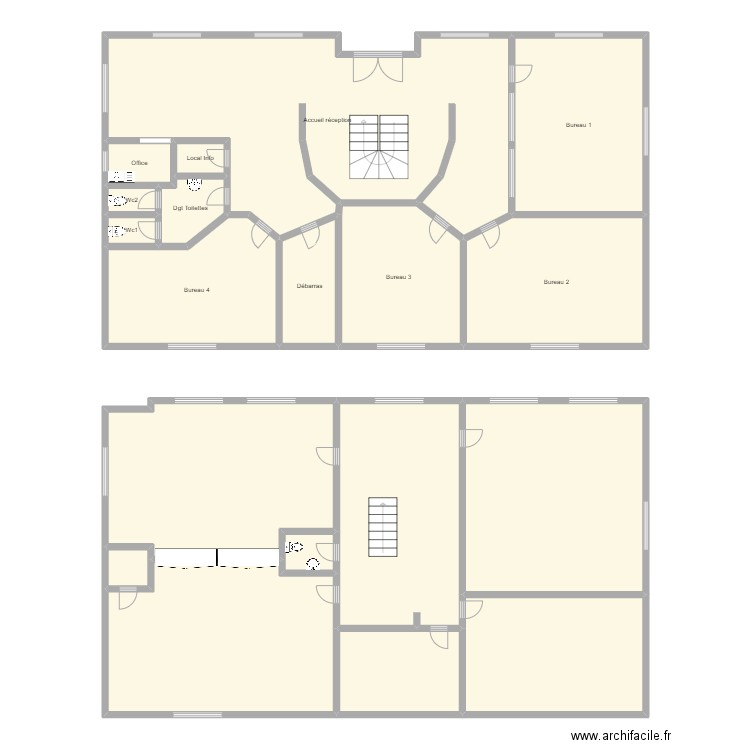 Moi2. Plan de 19 pièces et 252 m2