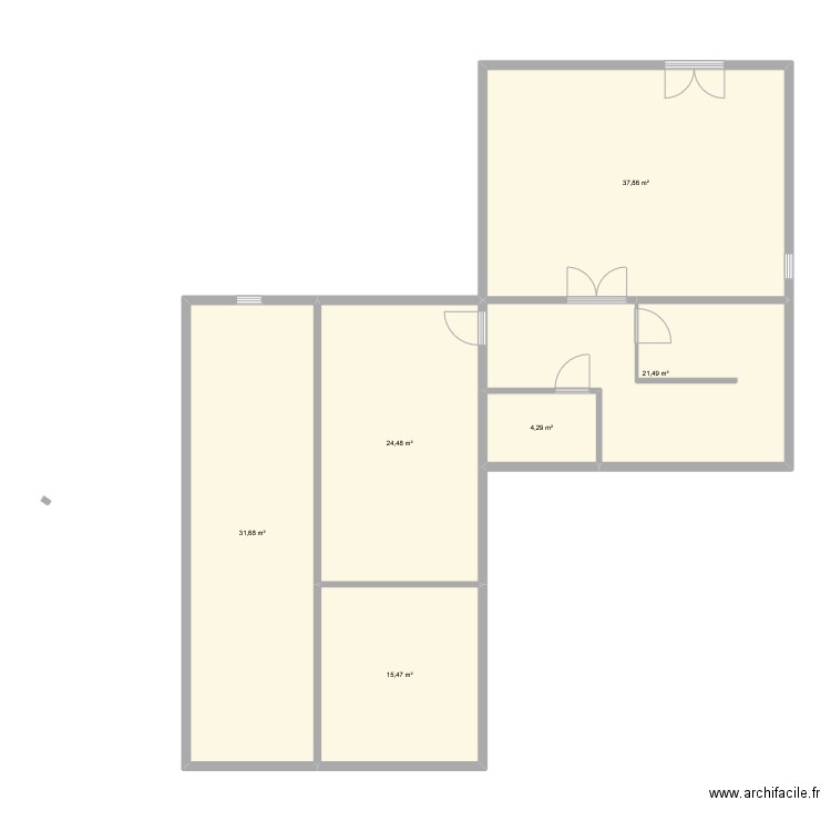 mtd. Plan de 6 pièces et 135 m2