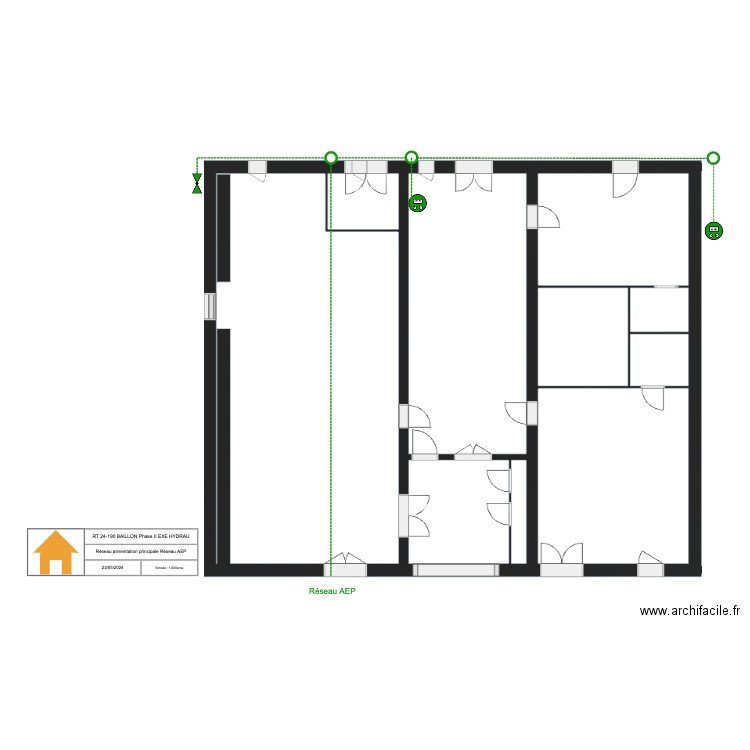 RT 24-190 Baillon Phase II EXE HYDRAU 1. Plan de 0 pièce et 0 m2