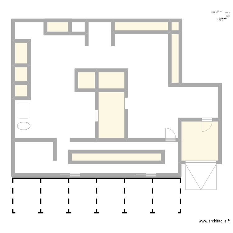 plan2. Plan de 12 pièces et 35 m2