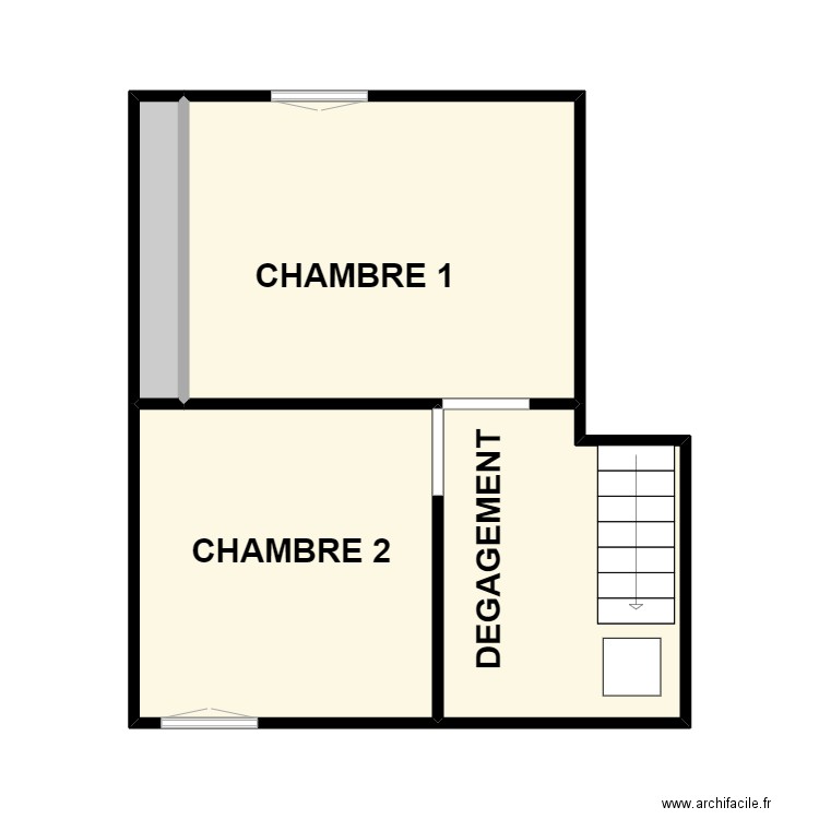 1 ER LE BLANC. Plan de 4 pièces et 31 m2