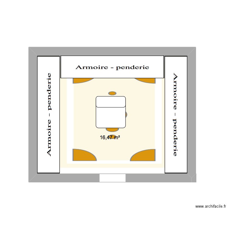 Penderie. Plan de 0 pièce et 0 m2