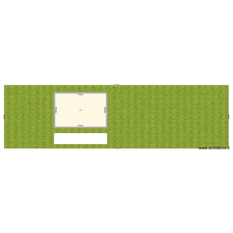 plan terrain . Plan de 1 pièce et 100 m2