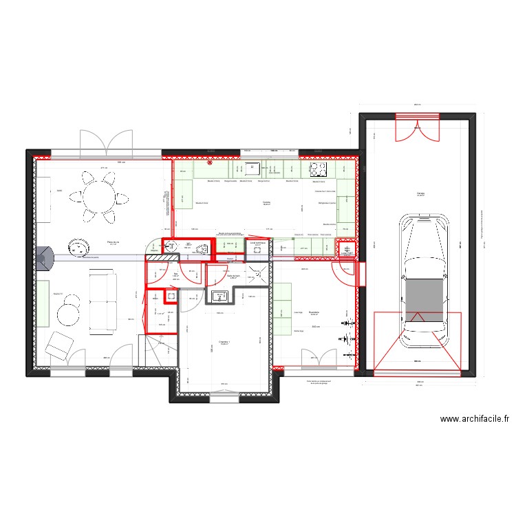 ARNOULD. Plan de 74 pièces et 1160 m2