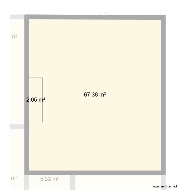 MI 5 180m². Plan de 6 pièces et 216 m2