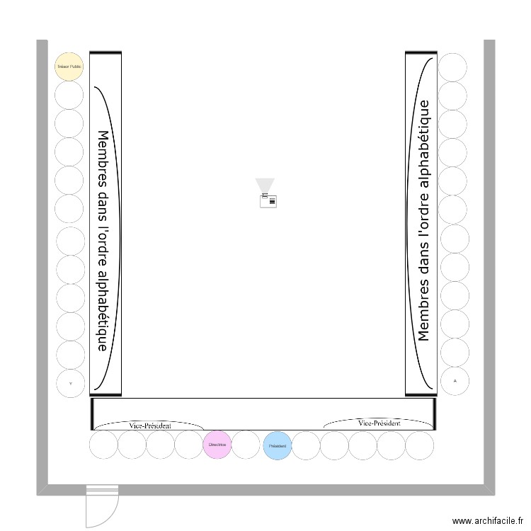 Salle CA. Plan de 0 pièce et 0 m2