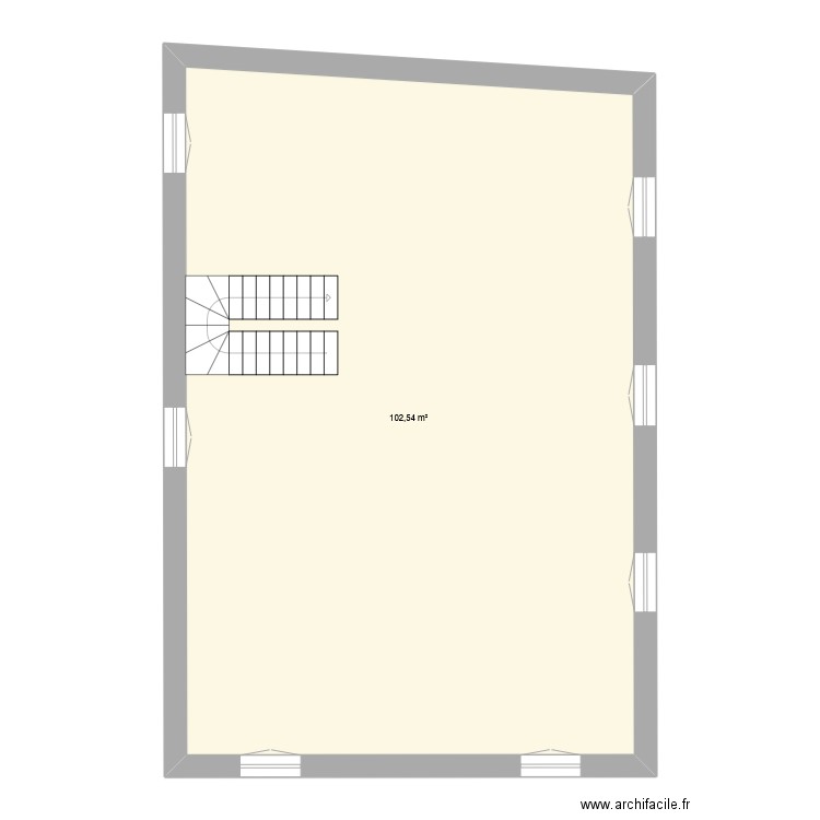 Plan appartement cours 2e. Plan de 1 pièce et 103 m2