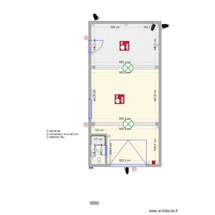 Baracâo IV. Plan de 3 pièces et 62 m2