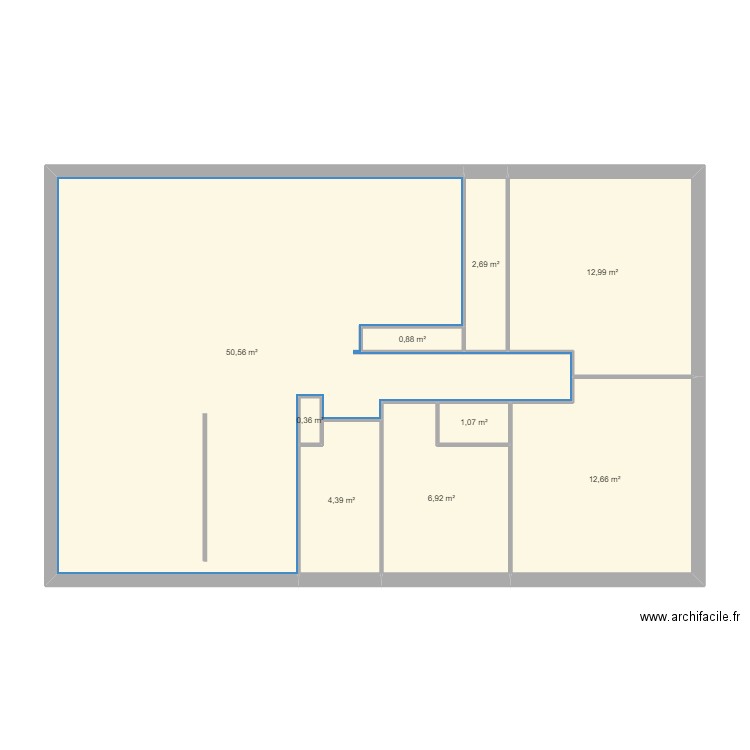 home. Plan de 9 pièces et 93 m2