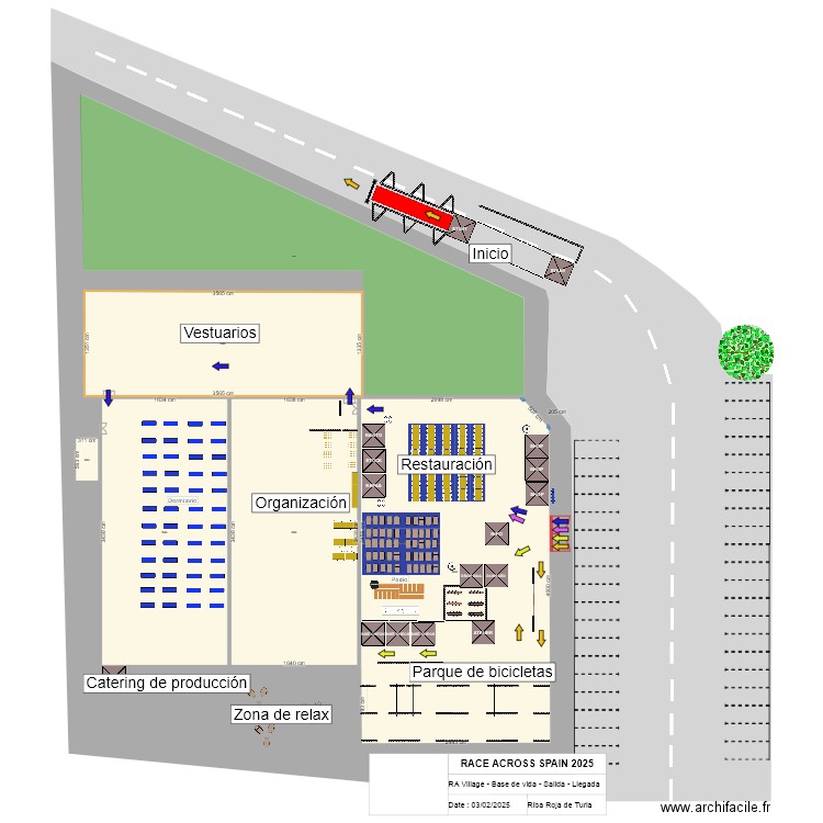 RASp25 - RIBA ROJA - Version espagnole. Plan de 5 pièces et 2699 m2