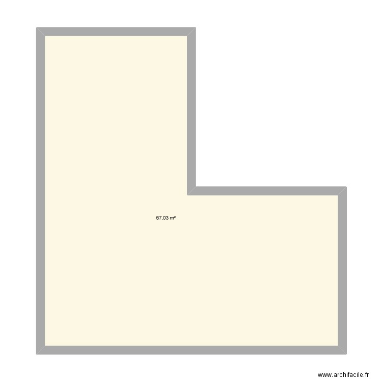 Salle à manger . Plan de 1 pièce et 67 m2