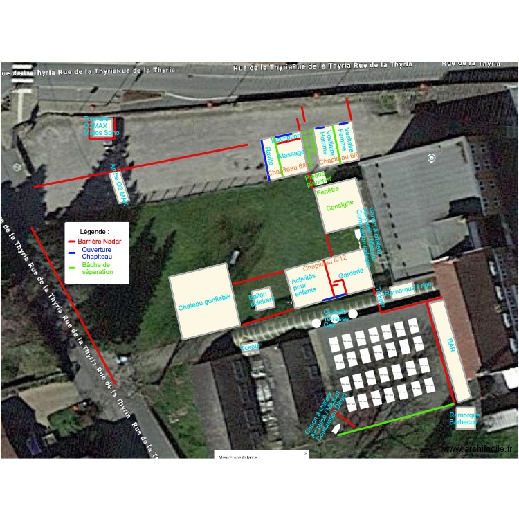 ecole Carole. Plan de 15 pièces et 1471 m2