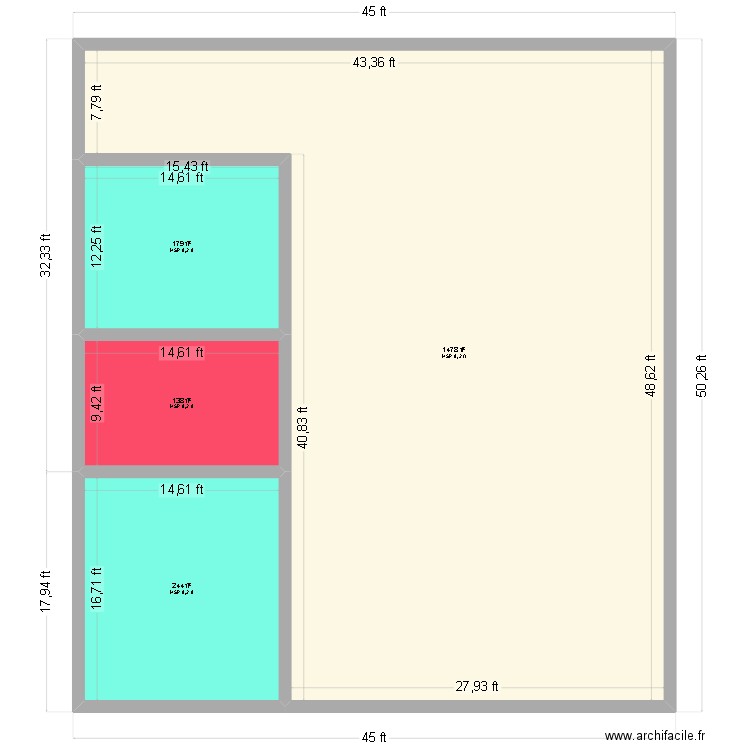 14 kirk . Plan de 4 pièces et 189 m2