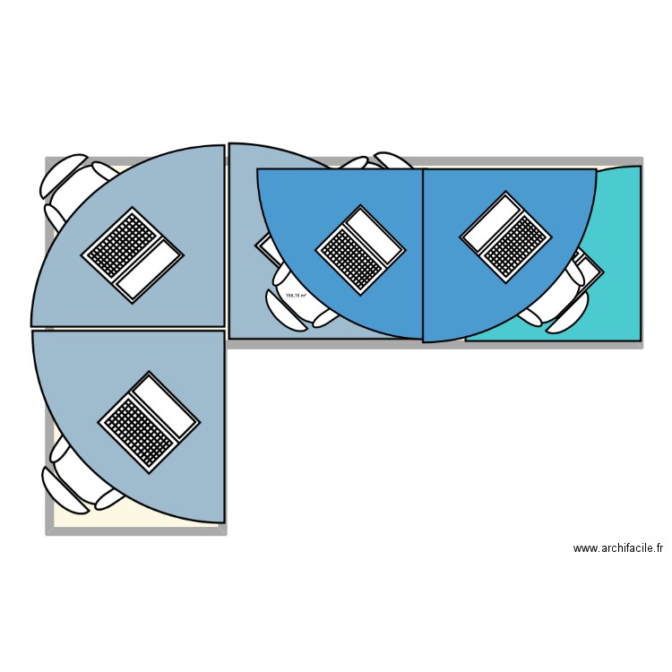 arrosage macassi. Plan de 1 pièce et 156 m2