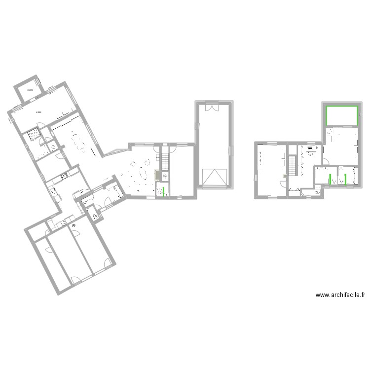 Cysoing Extension 2024. Plan de 15 pièces et 227 m2