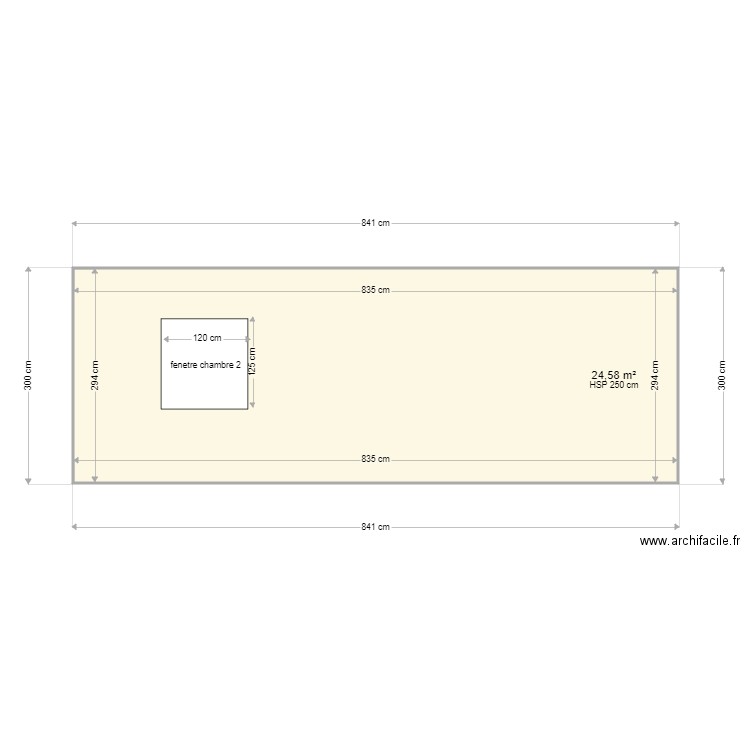 garage+ extension nord. Plan de 1 pièce et 25 m2