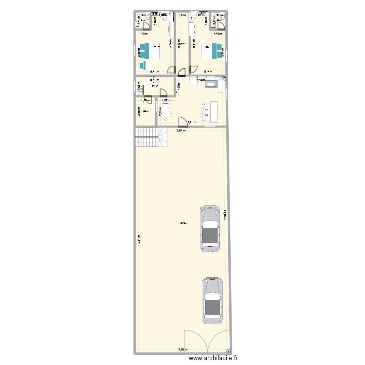 steve plan. Plan de 8 pièces et 238 m2