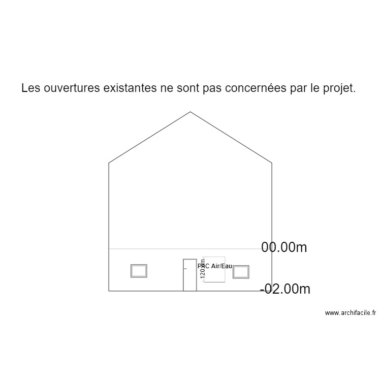 DP 4 Plan de Façade_Projet. Plan de 0 pièce et 0 m2