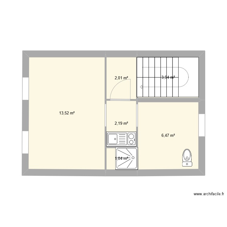 morgan2. Plan de 6 pièces et 29 m2