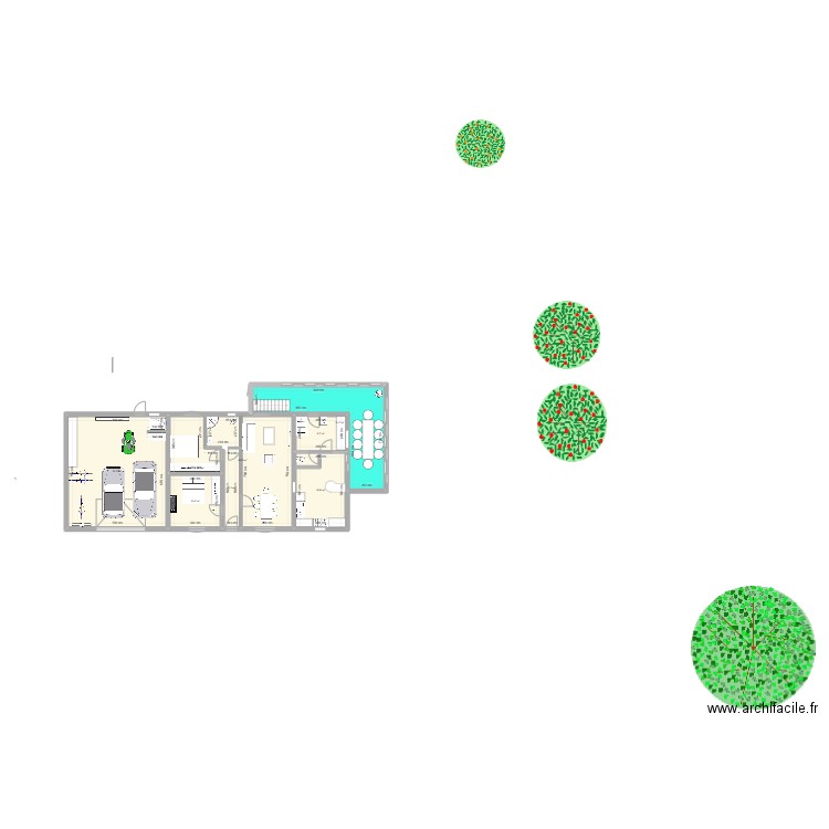 MONT BERGERE 2. Plan de 7 pièces et 179 m2