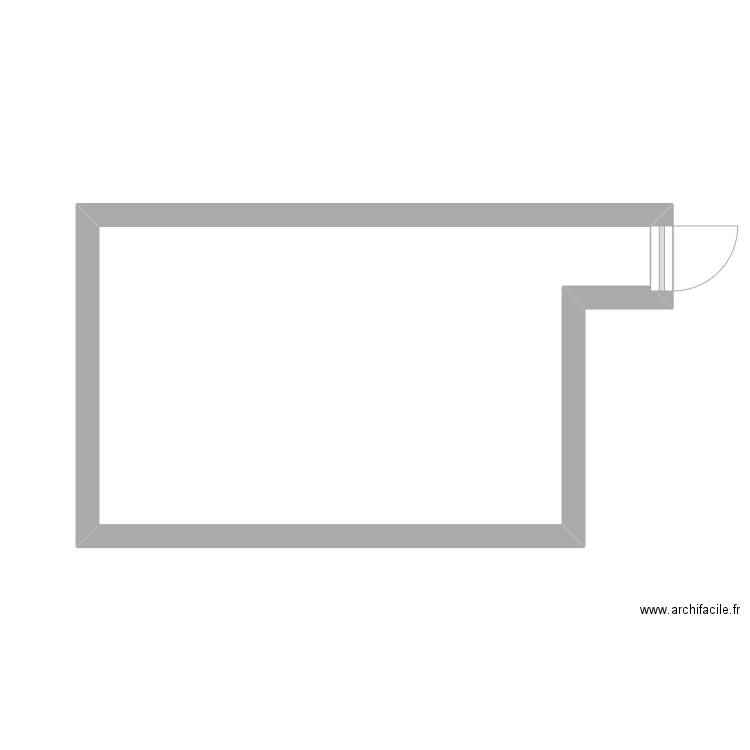 SUCY. Plan de 1 pièce et 19 m2